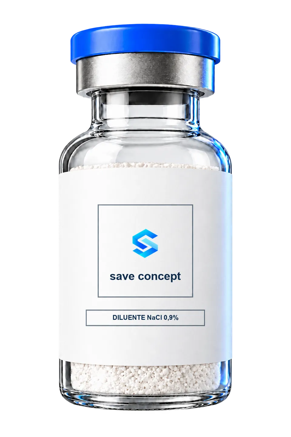 Frasco de diluente Save Concept com logo da marca